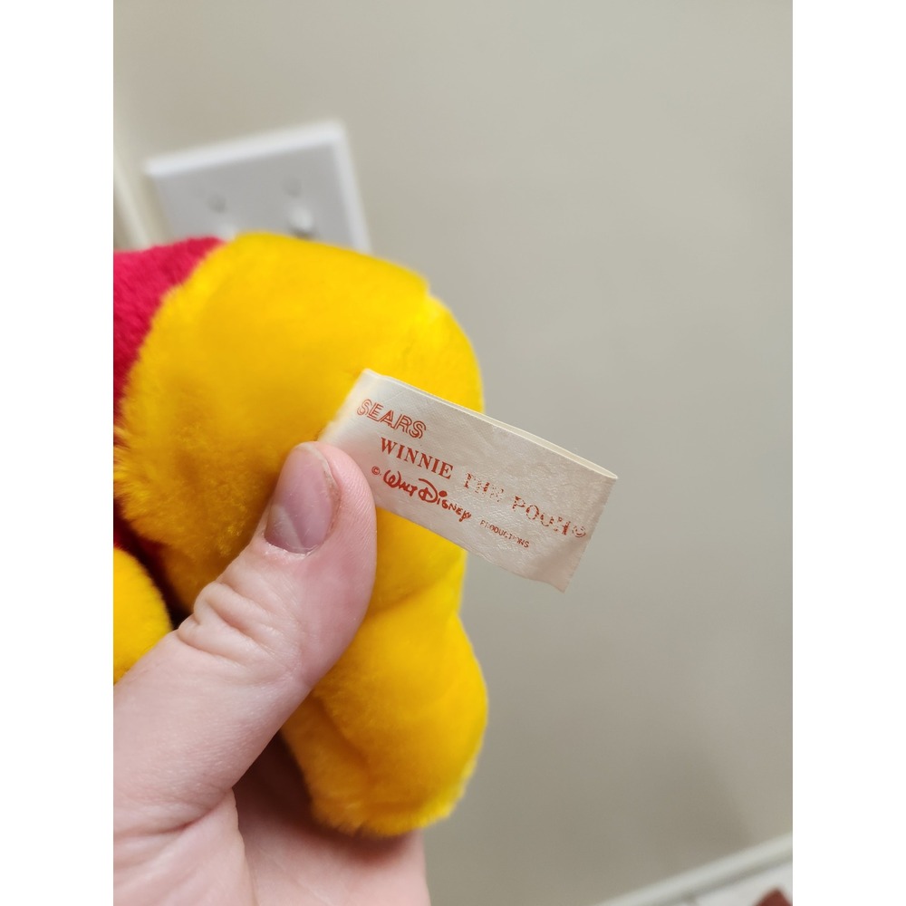 Vintage Sears Winnie the Pooh Plush Walt Disney Productions Stuffed‎ Animal Bear - Picture 2 of 3
